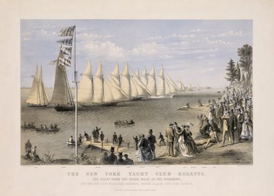 Regata del New York Yacht Club da Currier and Ives
