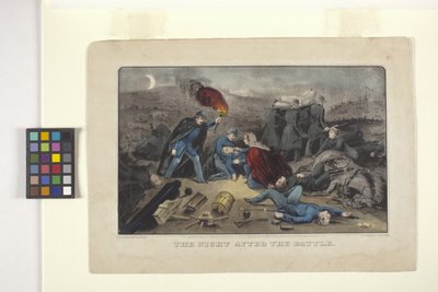 La notte dopo la battaglia da N. and Ives J.M. (1824 95) Currier