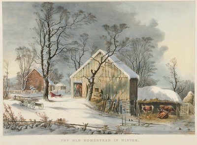 La Vecchia Fattoria in Inverno da Currier and Ives