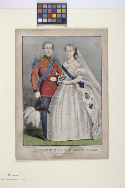 Il Principe e la Principessa del Galles da N. and Ives J.M. (1824 95) Currier