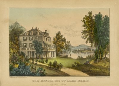 La residenza di Lord Byron da Currier and Ives