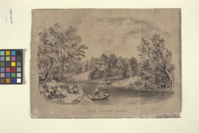 La riva del fiume da N. and Ives J.M. (1824 95) Currier