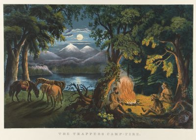 Il campo dei cacciatori di pellicce da Currier and Ives
