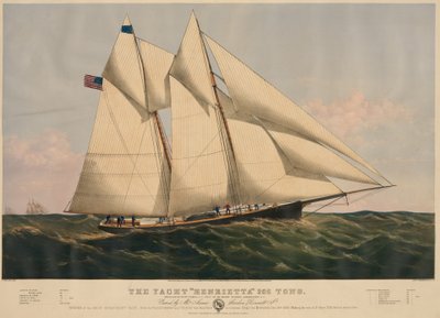 Lo yacht "Henrietta" 205 tonnellate da Currier and Ives