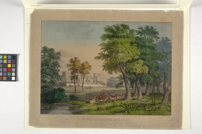 Castello e parco di Windsor da N. and Ives J.M. (1824 95) Currier
