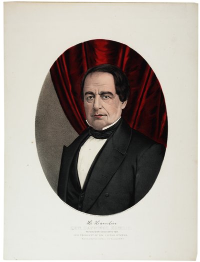Hannibal Hamlin, 1860 da N. and Ives, J.M. Currier
