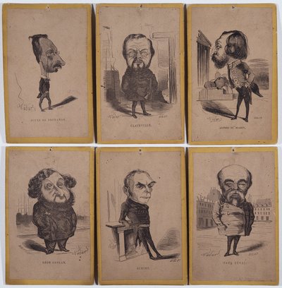 6 Ritratti-caricatura: Jules de Premaray (Jules Martial Regnault da Nadar