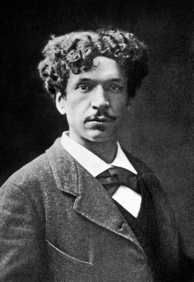 Charles Cros (1842-1888) scoprì la tecnica della fotografia a colori nel 1869 e inventò il principio del fonografo grammofono nel 1876 foto di Nadar c. 1871 da Nadar