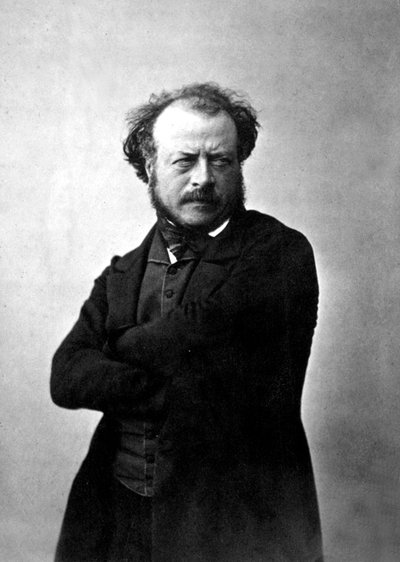 Scultore francese Auguste Preault, fotografato da Nadar, c.1854 da Nadar