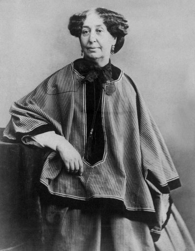 Scrittore francese George Sand (1804-1876), foto di Nadar 1864 da Nadar