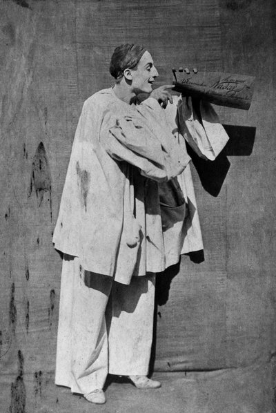 Mime Debureau: Pierrot, foto di Gaspard Felix Tournachon alias Nadar e Adrien Tournachon alias Nadar il Giovane da Nadar