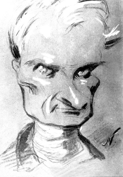 Ritratto dello scrittore francese Prosper Merimee (1803-1870), disegno di Nadar da Nadar