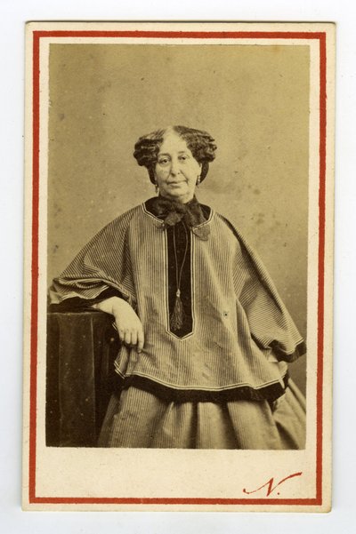 Ritratto della scrittrice George Sand (Aurore Dupin), Baronessa Dudevant da Nadar