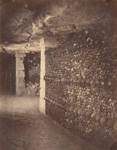 Catacombe, Parigi, aprile 1862 da Nadar