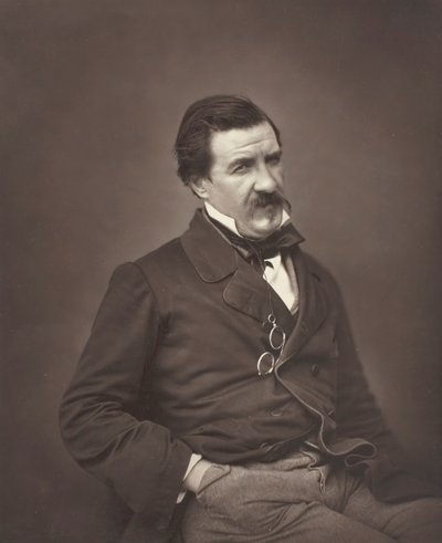 Champfleury nato Jules François Felix Fleury-Husson, critico e romanziere francese, 1821-1889, c. 1855 da Nadar