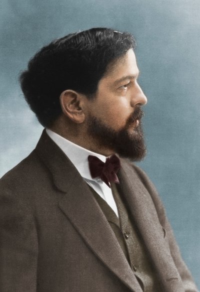 Claude Debussy 1862-1918, compositore francese da Nadar