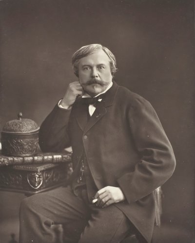 Edmond de Goncourt scrittore e critico francese, 1822-1896, c. 1853-76 da Nadar