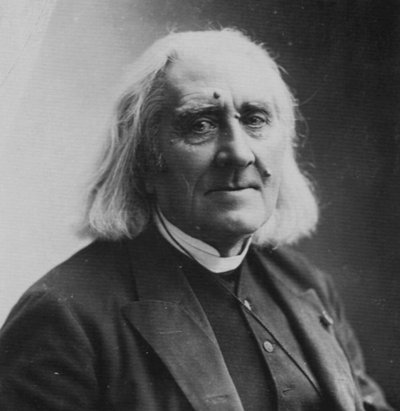 Franz Liszt, compositore e pianista ungherese, 1886 da Nadar