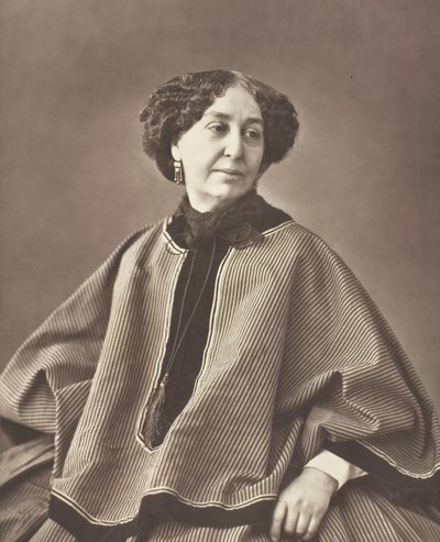 Georges Sand nata Amantine Lucile Aurore Dupin, romanziera francese, 1804-1876 da Nadar