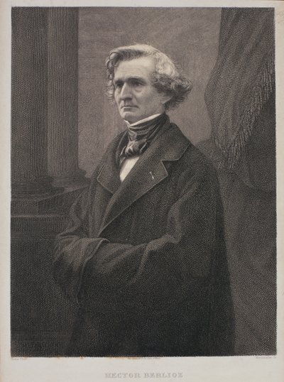 Hector Berlioz (1803-69) inciso da Metzmacher da Nadar
