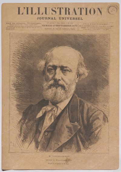 M. Viollet-le-Duc, deceduto il 18 settembre 1879 da Nadar
