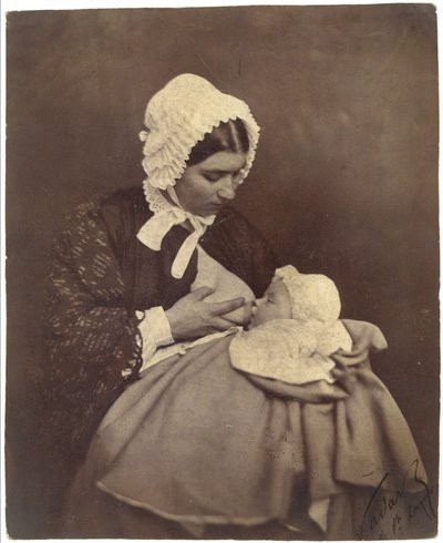 Paul Nadar al seno della sua balia da Nadar