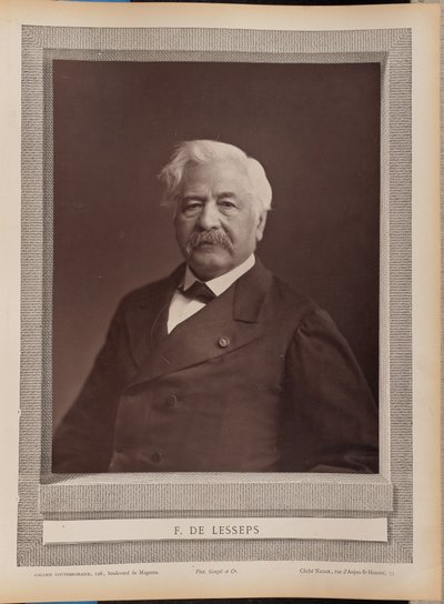 F. de Lesseps da Nadar [Gaspard Félix Tournachon]