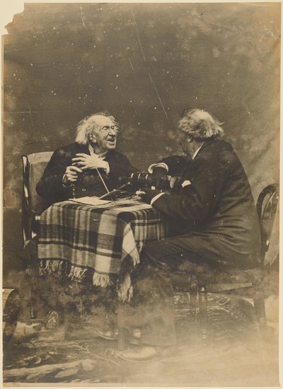 [Nadar con Marie-Eugene Chevreul per il suo centesimo compleanno]. da Nadar [Gaspard Félix Tournachon]
