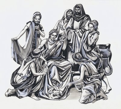 Achille e Ulisse (guazzo su carta) da Nadir Quinto