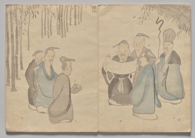 Scena dal Libro Illustrato di Kōrin (Volume 2) da Nakamura Hochu