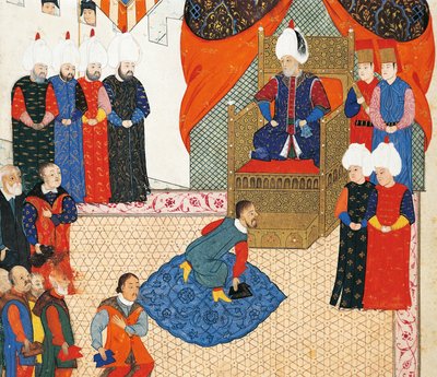 La ricezione del principe ereditario ungherese, Zsigismond Janos da Solimano I il 29 giugno da Nakkaş Osman
