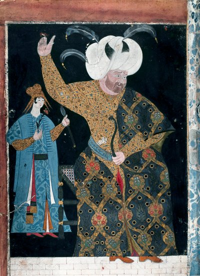 Impero Ottomano: "Ritratto del Sultano Selim II detto il Biondo (1524-1574)" Acquerello attribuito a Reis Haydar Nakkep detto Nigari (1494-1572) da Nakkep called Nigari Reis Haydar
