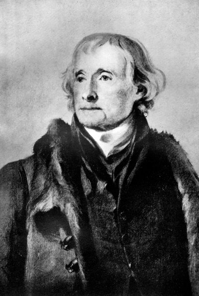 Thomas Jefferson, terzo presidente degli Stati Uniti, 1933 da Nancy Clifton M. Randolph