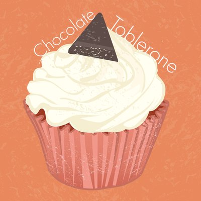 Cupcake Toblerone al cioccolato, 2019 da Nancy Moniz Charalambous