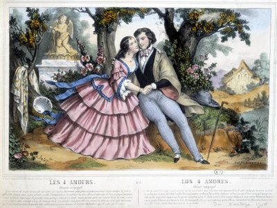 Coppia di innamorati: i 4 amori da Napoleon (after) Thomas