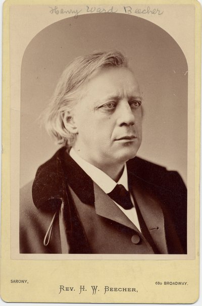 Henry Ward Beecher, clero americano e riformatore sociale da Napoleon Sarony