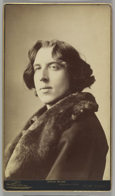 Oscar Wilde, c.1822 (foto seppia) da Napoleon Sarony