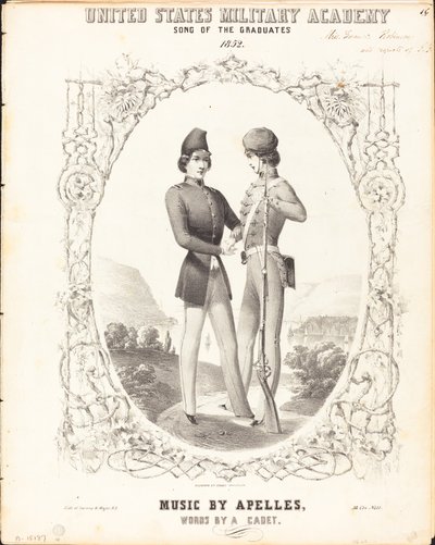 Accademia Militare degli Stati Uniti, Canzone dei laureati da Napoleon Sarony, after James McNeill Whistler