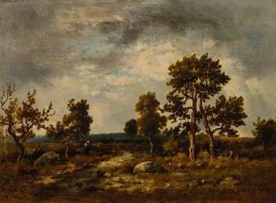 Sentiero vicino allo stagno delle vipere, foresta di Fontainebleau, c. 1860s da Narcisse Diaz de la Pena