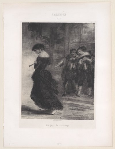 Le gioie della menzogna, 1830-76 da Narcisse Virgile Diaz de la Peña