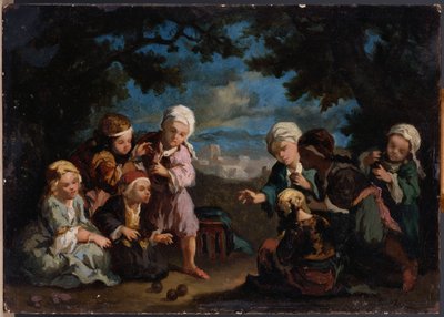 Bambini Turchi che Giocano a Bocce in una Radura da Narcisse Virgile Diaz de la Peña