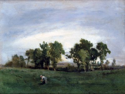 Donna in campo di campagna, c1828-1876 da Narcisse Virgile Diaz de la Peña