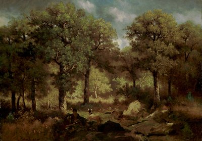 Interno della foresta a Fontainebleau da Narcisse Virgile Diaz de la Peña