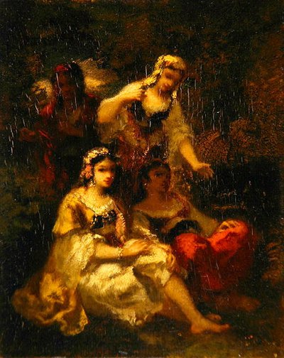 Quattro fanciulle spagnole, c.1844-60 da Narcisse Virgile Diaz de la Peña