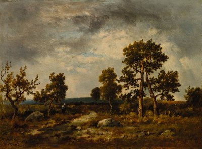 Sentiero vicino allo stagno delle vipere, Foresta di Fontainebleau, c. 1860 (dettaglio) da Narcisse Virgile Diaz de la Peña