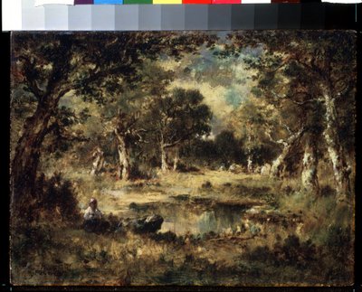 Paesaggio di foresta da Narcisse Virgile Diaz de la Peña