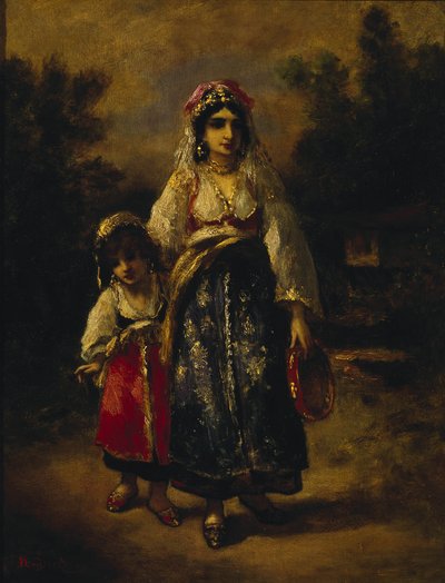 Donna e Ragazza da Narcisse Virgile Diaz de la Peña