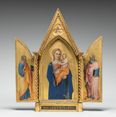 Madonna e Bambino, con i Santi Pietro e Giovanni Evangelista, e Uomo dei Dolori (intero trittico) da Nardo di Cione
