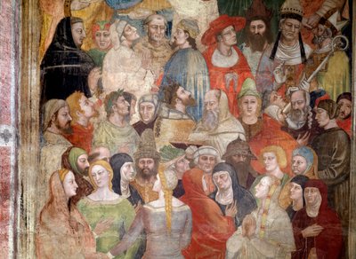 Gli Eletti (dalla Divina Commedia di Dante) - Affresco da Nardo di Cione Orcagna