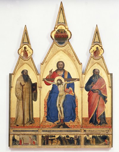 La Santissima Trinità con San Romualdo e Sant